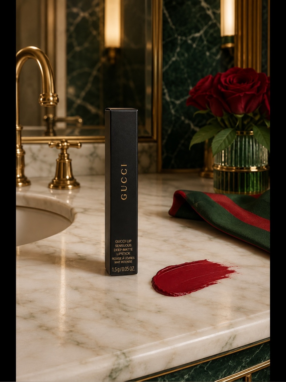 Gucci Deep Matte Lipstick,NIB